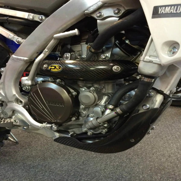 P3 Carbon Heat Shield Yamaha YZ250/450 F/FX/WR 2014-2023 (2-Piece)