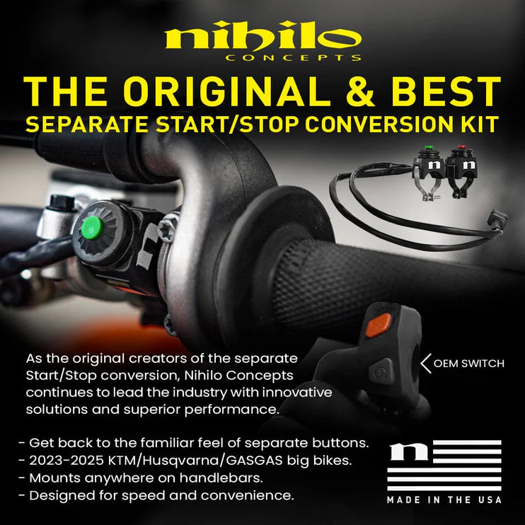 Nihilo Concepts Separate Start / Stop Conversion Kit (KTM, Husqvarna, GASGAS)