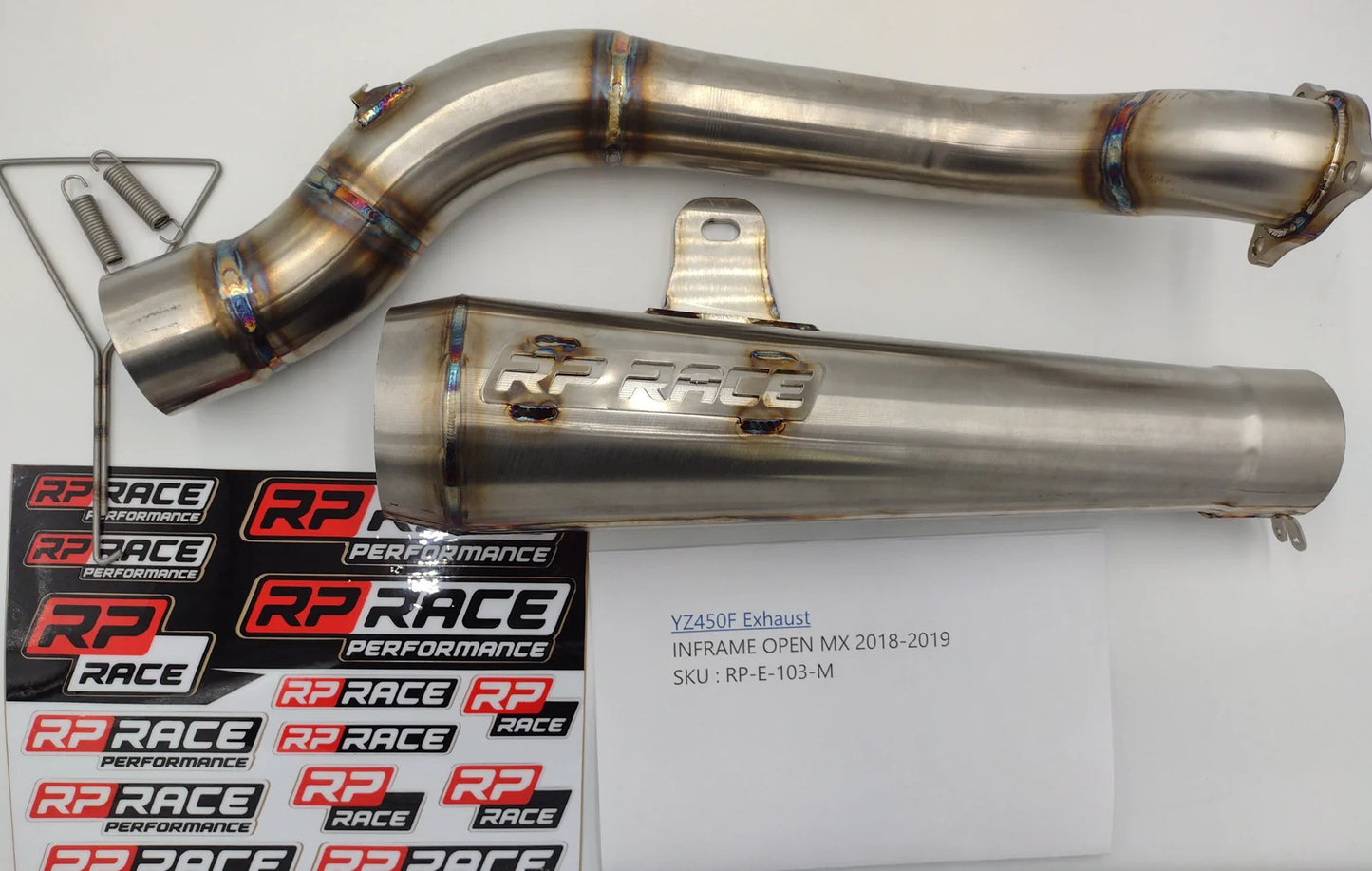 RP Race Performance- Yamaha YZ450F Straight Back Exhaust