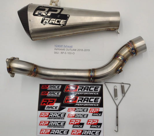RP Race Performance- Yamaha YZ450F Straight Back Exhaust