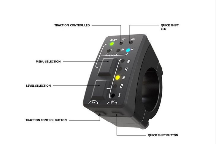 AiM Handle Bar Switch 2 for Tiapan ECU's