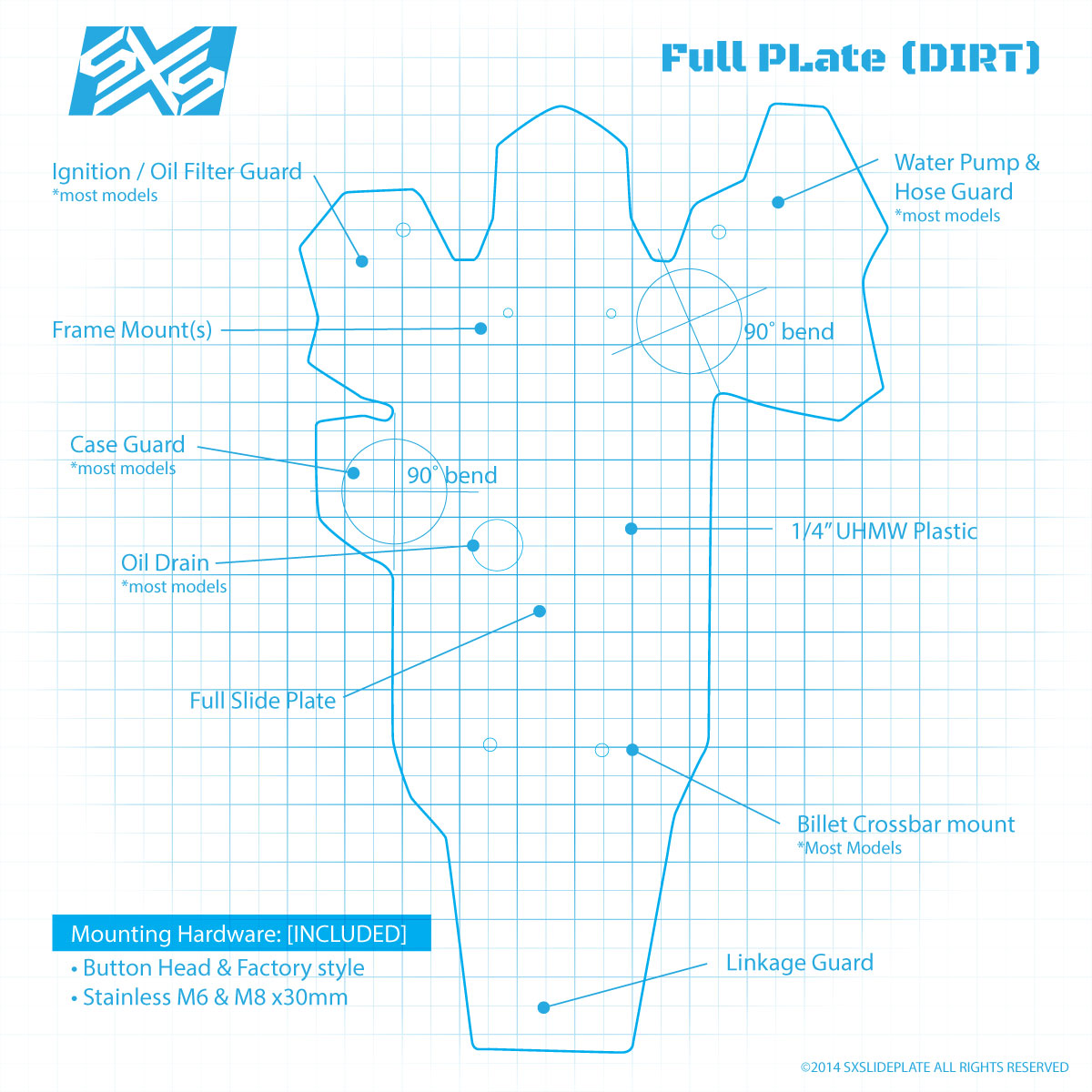 SXS Slide Plate- Dirt