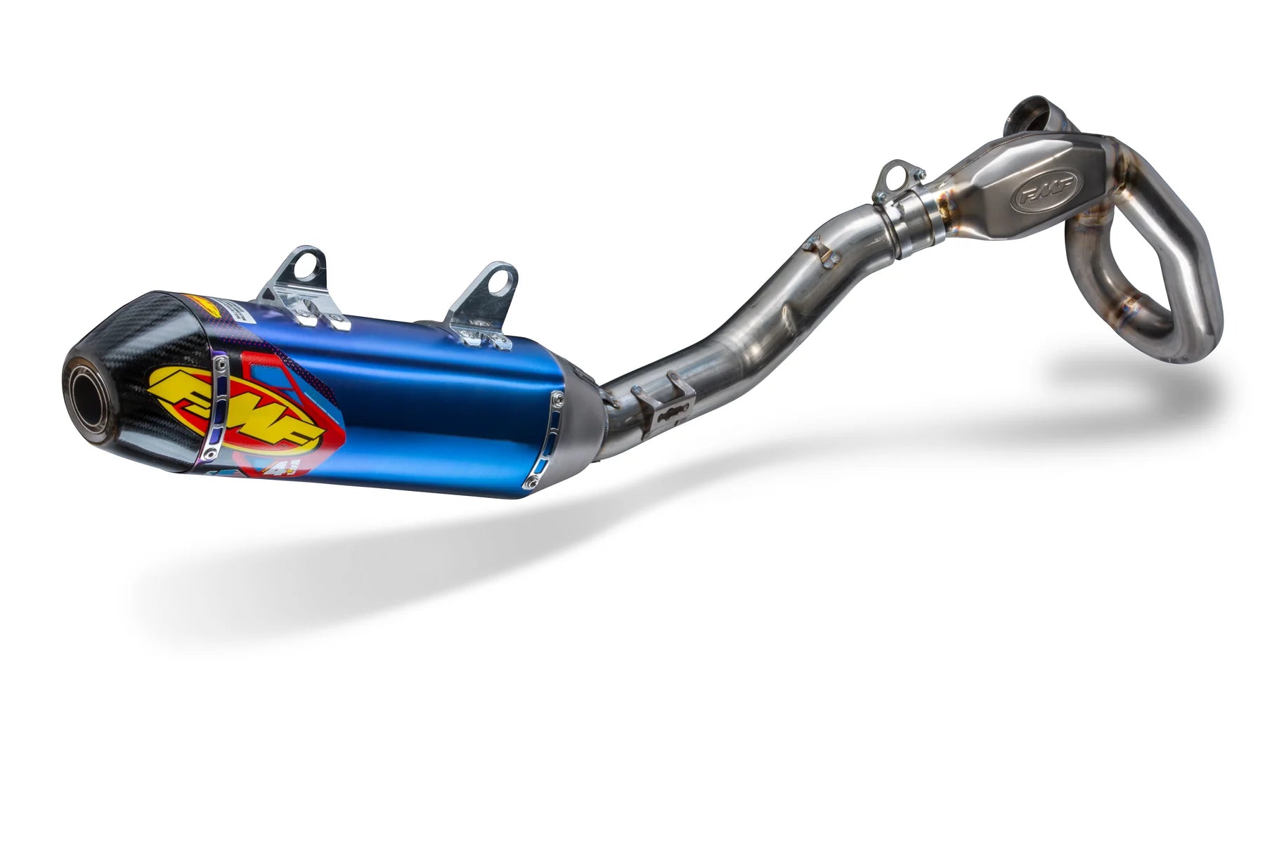 FMF FACTORY 4.1 RCT TITANIUM ANODIZED FULL SYSTEM W/ CARBON END CAP- 19-23 KX450F/X