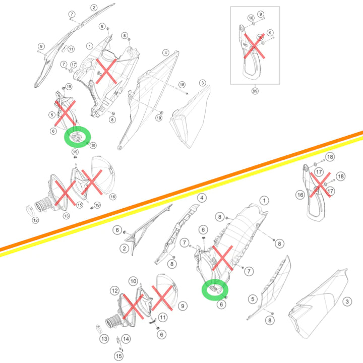 C3 Air Box Delete Bracket