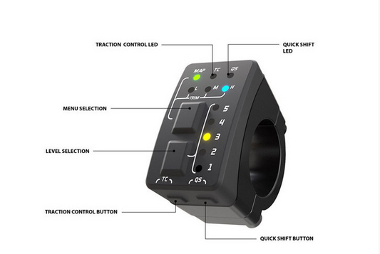 AiM Handle Bar Switch 2 for Tiapan ECU's