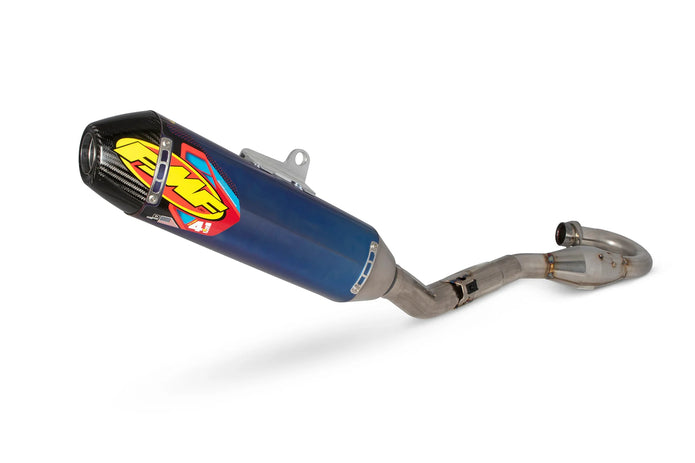 FMF FACTORY 4.1 RCT TITANIUM ANODIZED FULL SYSTEM W/ CARBON END CAP- 21-24 KX250F/X