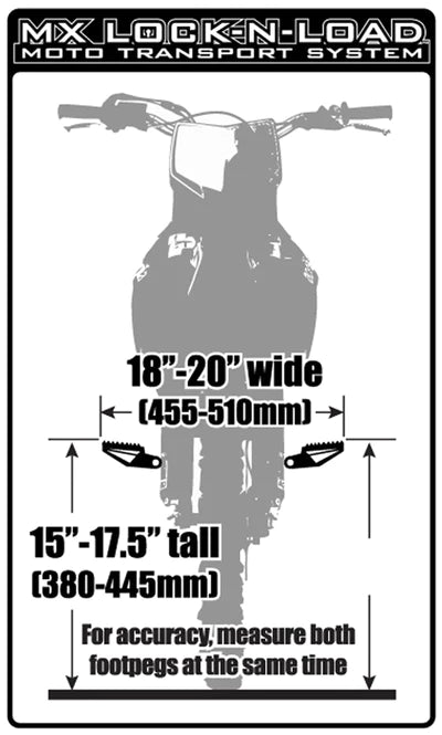 Risk Racing Lock-N-Load Strapless Moto Transport System- Standard Size