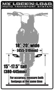 Risk Racing Lock-N-Load Strapless Moto Transport System- Standard Size
